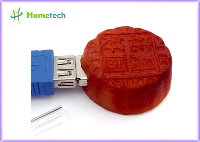 Movimentação feita sob encomenda do flash de USB da capacidade total do Mooncake, motorista compacto do polegar de USB