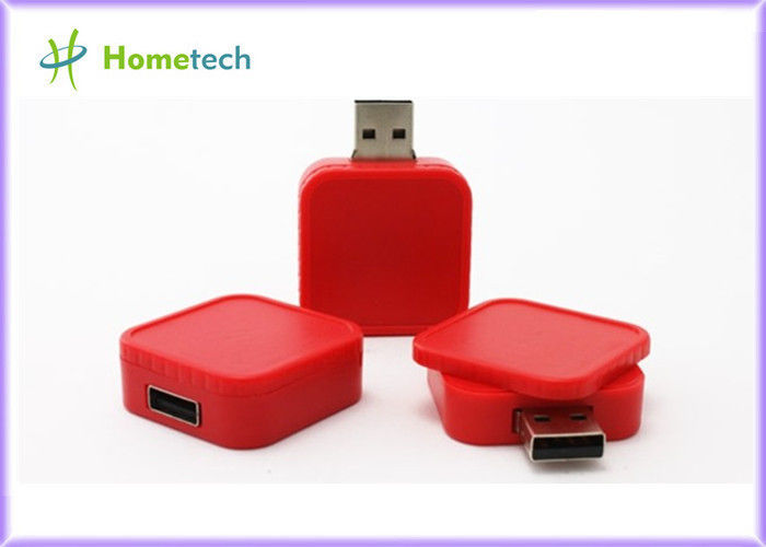 Movimentação plástica quadrada micro USB 2,0 do flash do giro 2GB USB/3,0