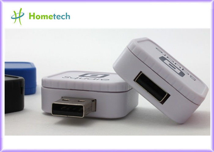 Movimentação plástica quadrada micro USB 2,0 do flash do giro 2GB USB/3,0