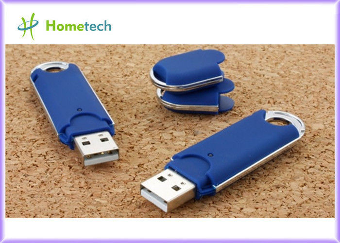 O azul personalizou os flashdrives 2GB/4GB/8GB plásticos da movimentação do flash de USB